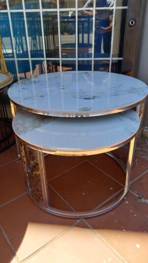 SILVER COFFEE TABLE