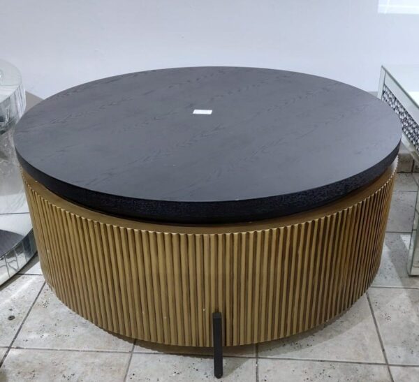 BLACK & GOLD COFFEE TABLE