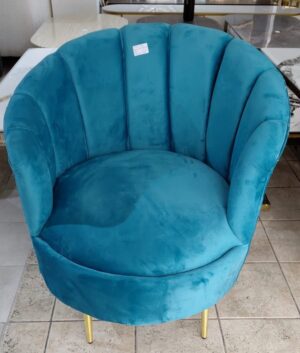 BLUE SINGLE SEATER FLOWER CHAIR