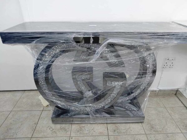 grey console table
